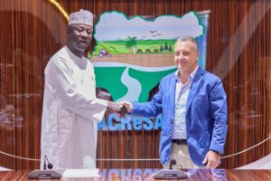 L-R: Abdulhamid Umar, National Project Coordinator, ACReSAL and Mr. Giacomo Branca, FAO Investment Centre, during the ACReSAL-FAO inception meeting on Payment for Ecosystem Services ( PES)
